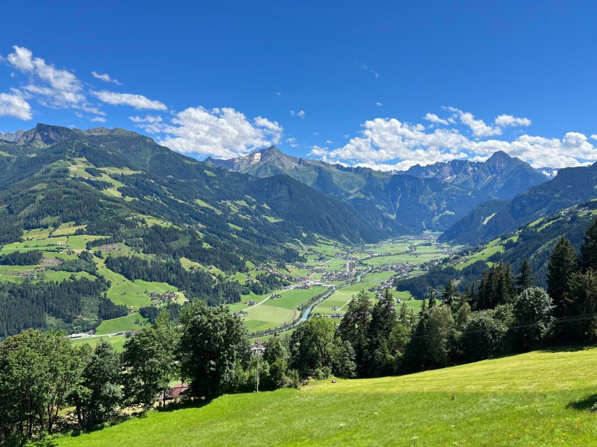 Ferienhaus Zillertal Panorama Blick Balkon Sauna Zellberg Exterior photo